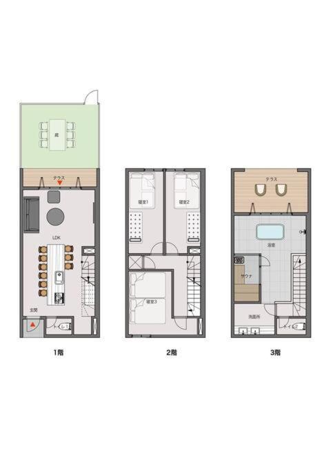 Villa The Second Chousei Village 3階建てペット可 *